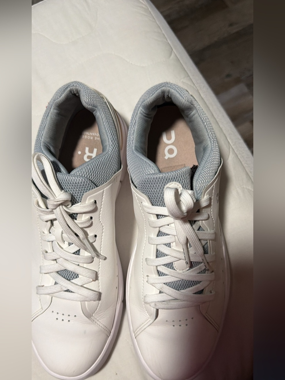 On Running Men’s White and Light Gray Sneakers